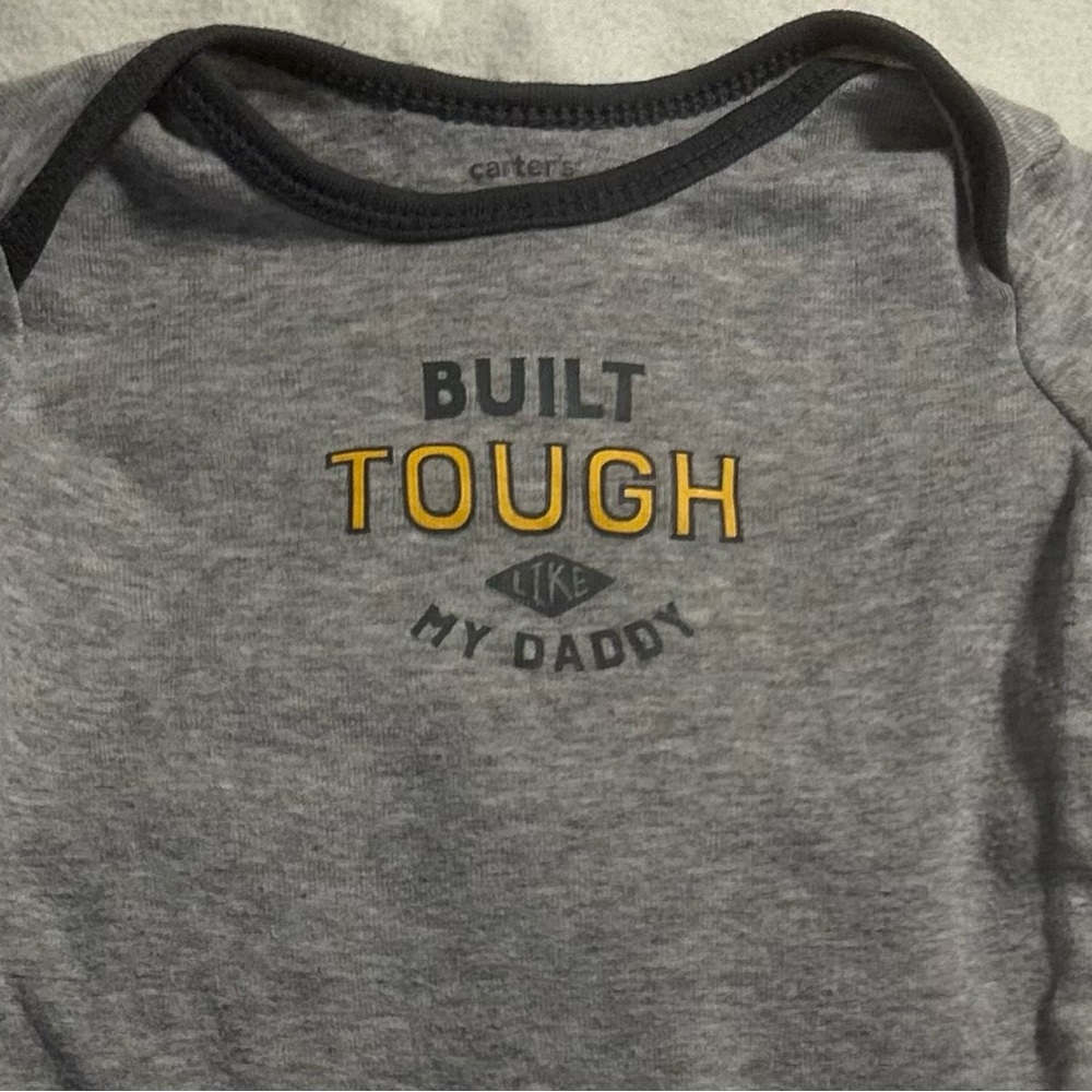 Carter's Gray Bodysuit Soft Cotton Jersey Long-Sleeve